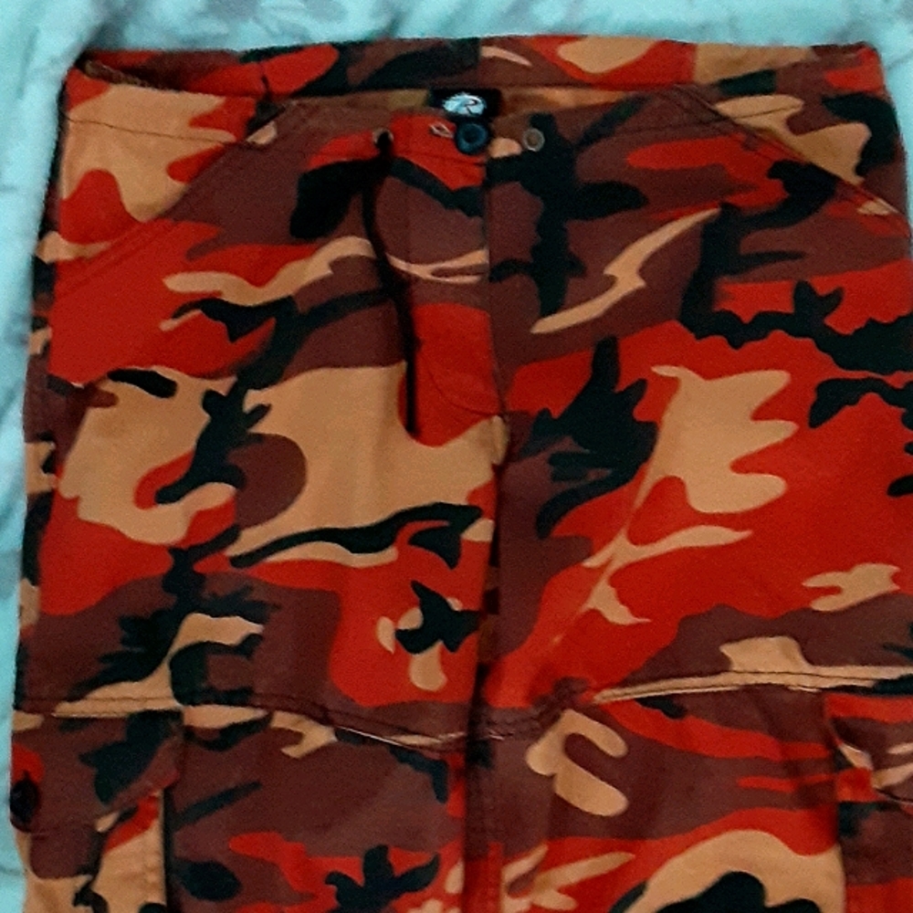 Orange  camo pants